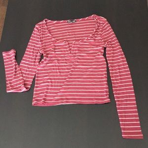 Express Striped Crop Top